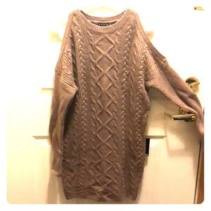 NWT Express cold shoulder sweater dress